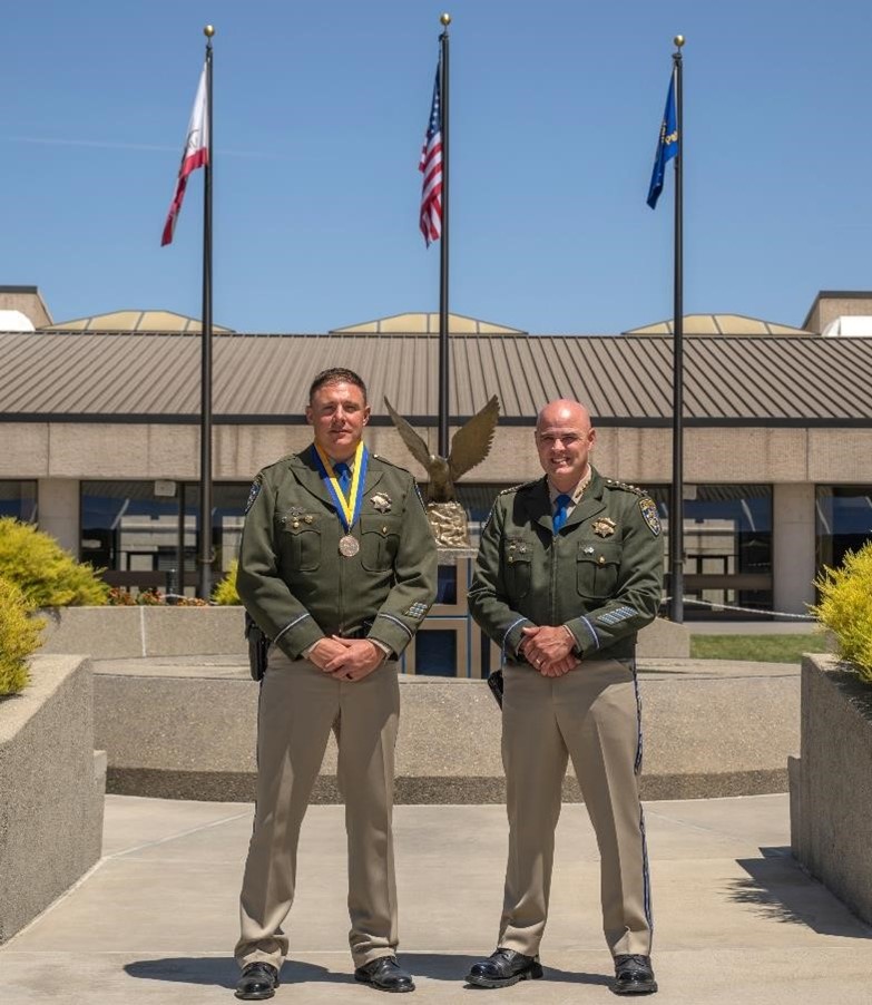 Officer Rogers Medal Pose