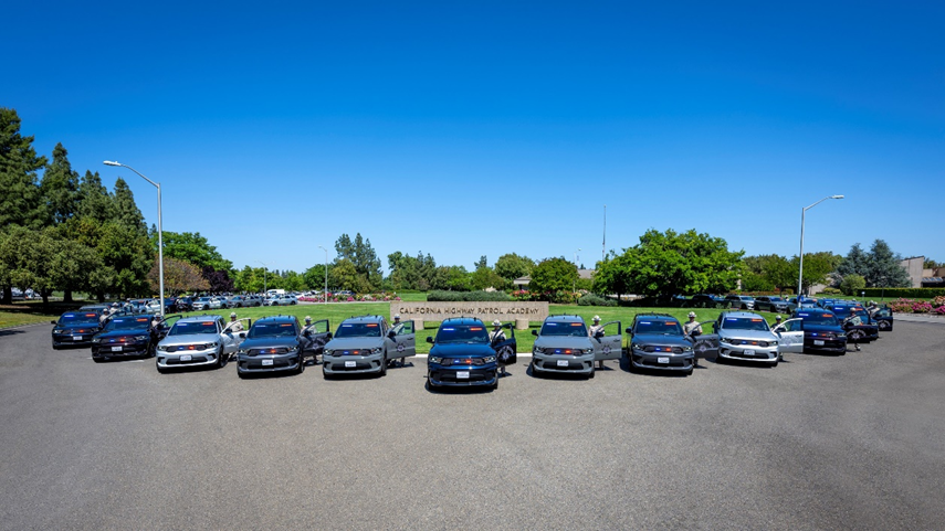 CHP Officers with new Vehicles